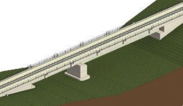  Ponte ferroviária no projeto do Ramal Anchieta por Reprodução/Rima