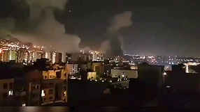  Imagem mostra bombardeios de Israel contra a capital do Irã, Teerã