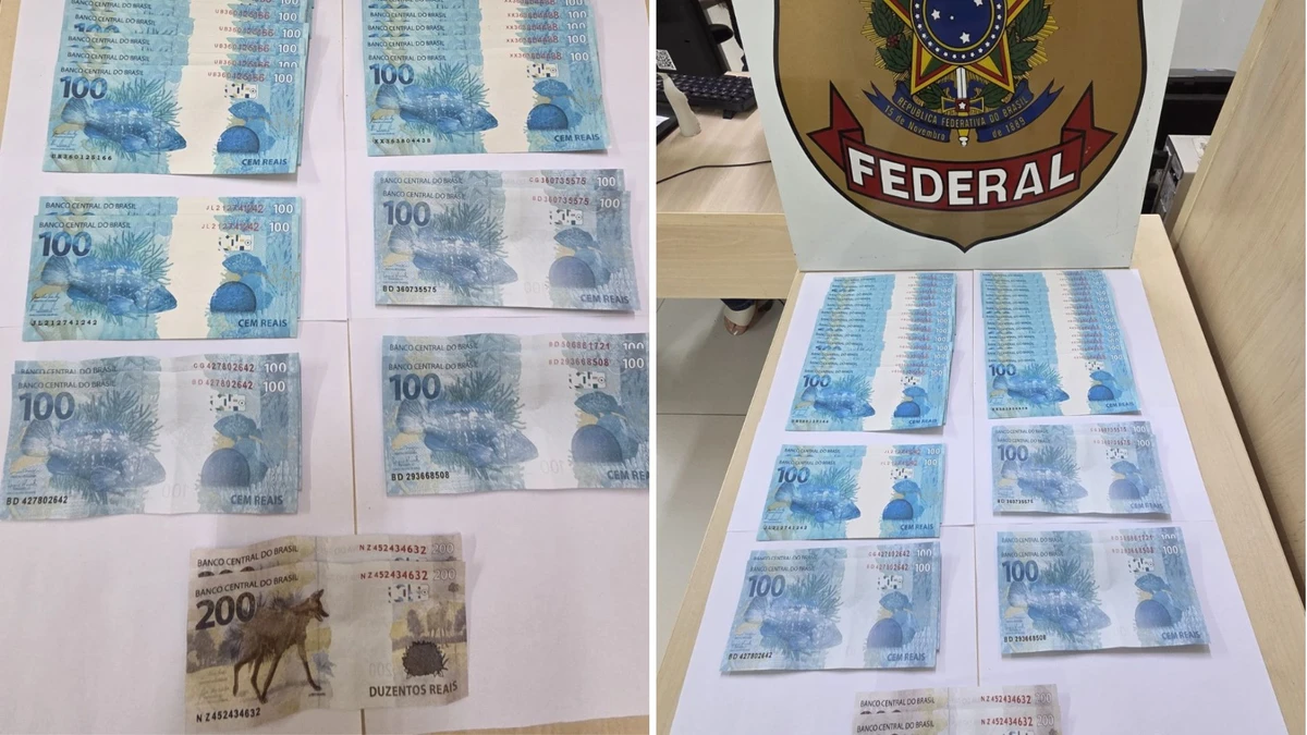 Homem é preso pela Polícia Federal ao receber R$ 4 mil em notas falsas