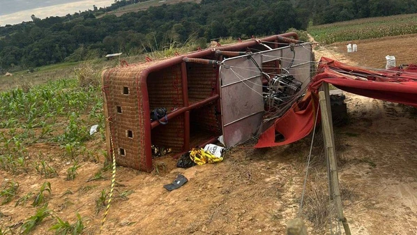 Voo partiu da cidade de Iperó e percorreu cerca de 25 quilômetros antes de se acidentar na zona rural de Capela do Alto