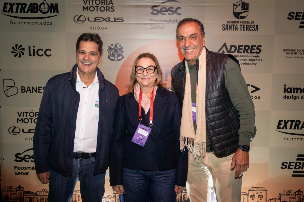 O vice-governador Ricardo Ferraço, Sonia Iamonde e Zé Olavo Médice