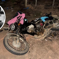 Antônio Ferreira de Assis, de 54 anos, morreu em colisão envolvendo a moto que ele estava pilotando e dois carros, na noite de domingo (15)