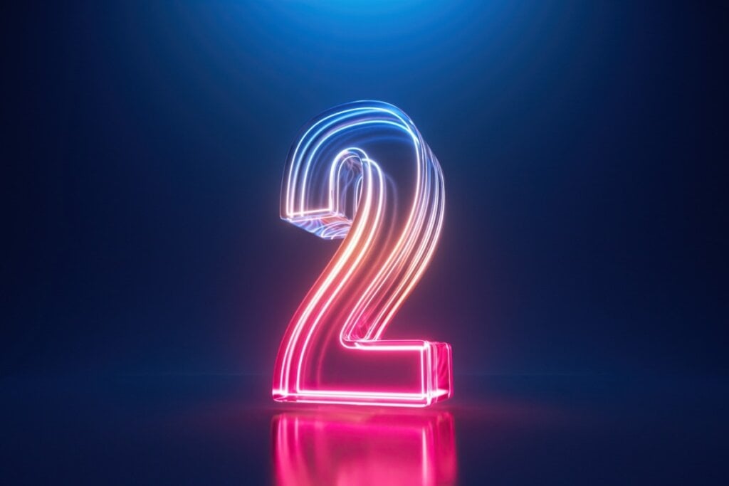 O número 2 representa a harmonia e o equilíbrio (Imagem: wacomka | Shutterstock)