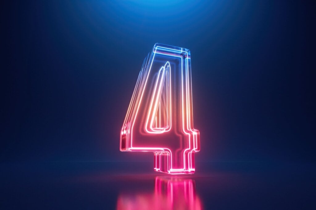 O número 4 é ligado ao pensamento prático (Imagem: wacomka | Shutterstock)