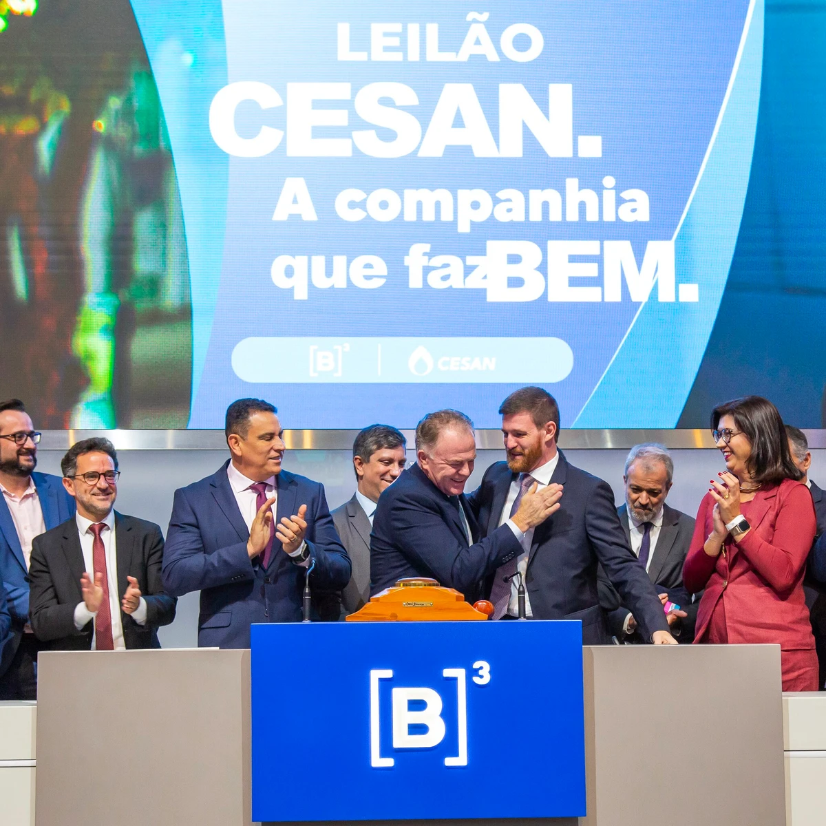 Leilão da Cesan na Bolsa de Valores de São Paulo