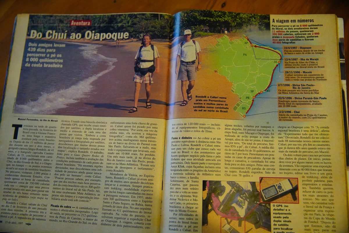 Sergio Rondelli, geógrafo, caminhou por todo litoral brasileiro