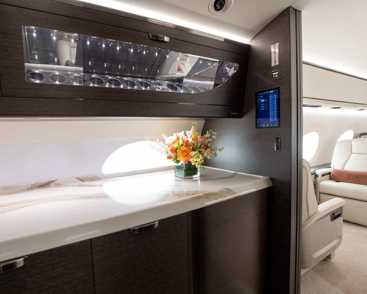O Gulfstream G700 é o jato executivo de última geração mais moderno do segmento e apresenta elevado nível de luxo e autonomia  por Divulgação/Prime You e Gulfstream