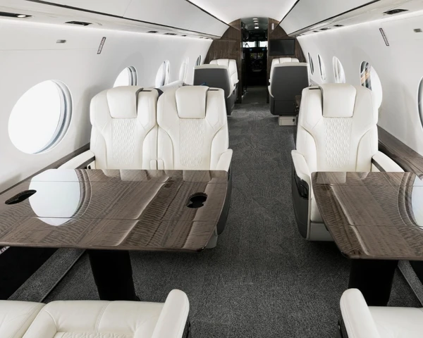 O Gulfstream G700 é o jato executivo de última geração mais moderno do segmento e apresenta elevado nível de luxo e autonomia  por Divulgação/Prime You e Gulfstream