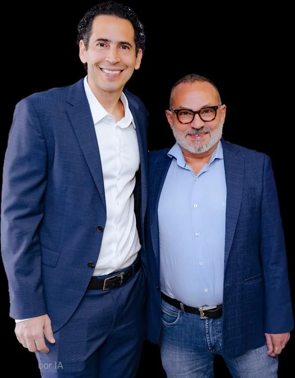 Eduardo Fontes e Alexandre Schubert,  durante eleição da nova diretoria da Ademi-ES