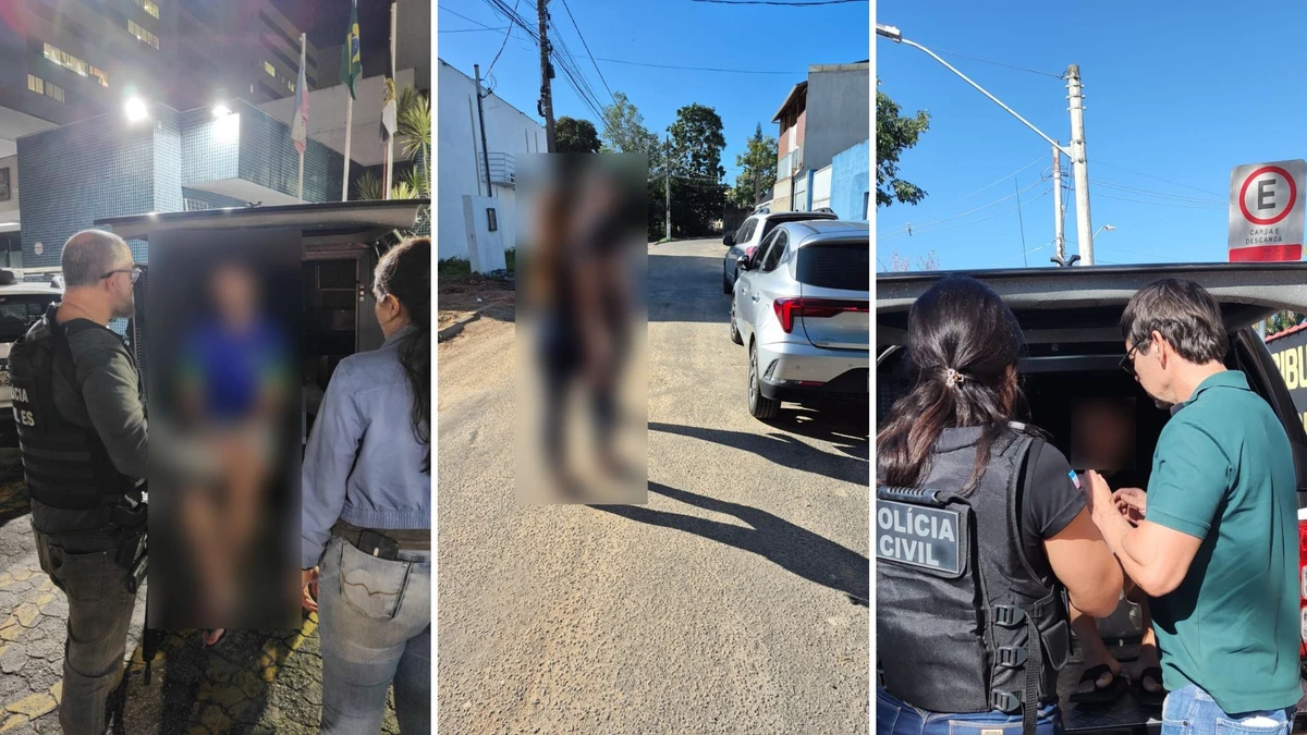 Três suspeitos de extorsão com restrição de liberdade foram presos na Serra