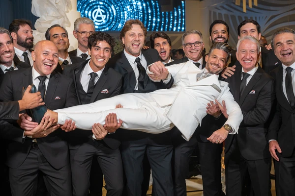 André Rosa e padrinhos