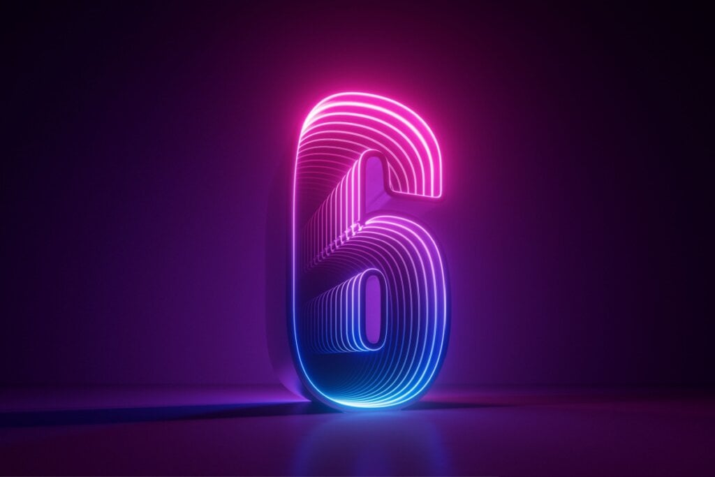 O número 6 representa equilíbrio, harmonia, família e responsabilidade (Imagem: wacomka | Shutterstock) 