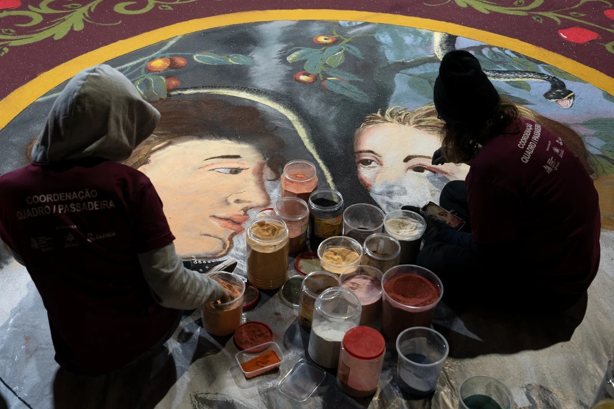 Tapetes de Corpus Christi em Castelo 2025 por Vitor Jubini