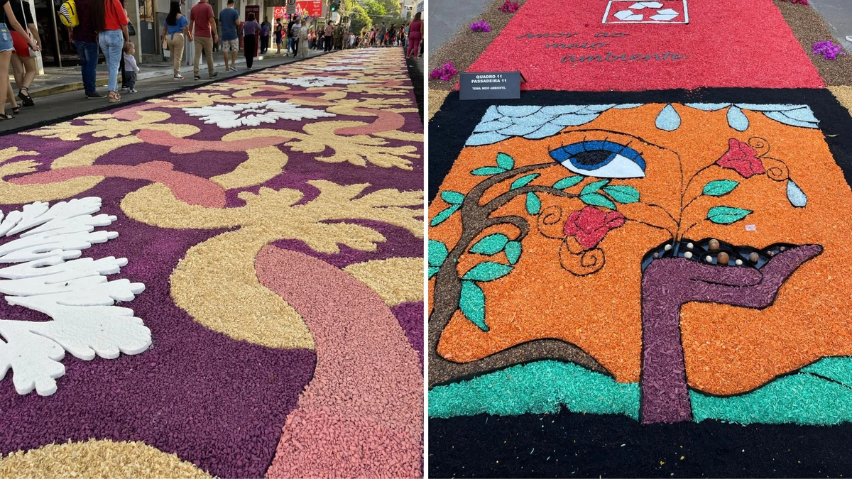 Tapetes de Corpus Christi em Castelo