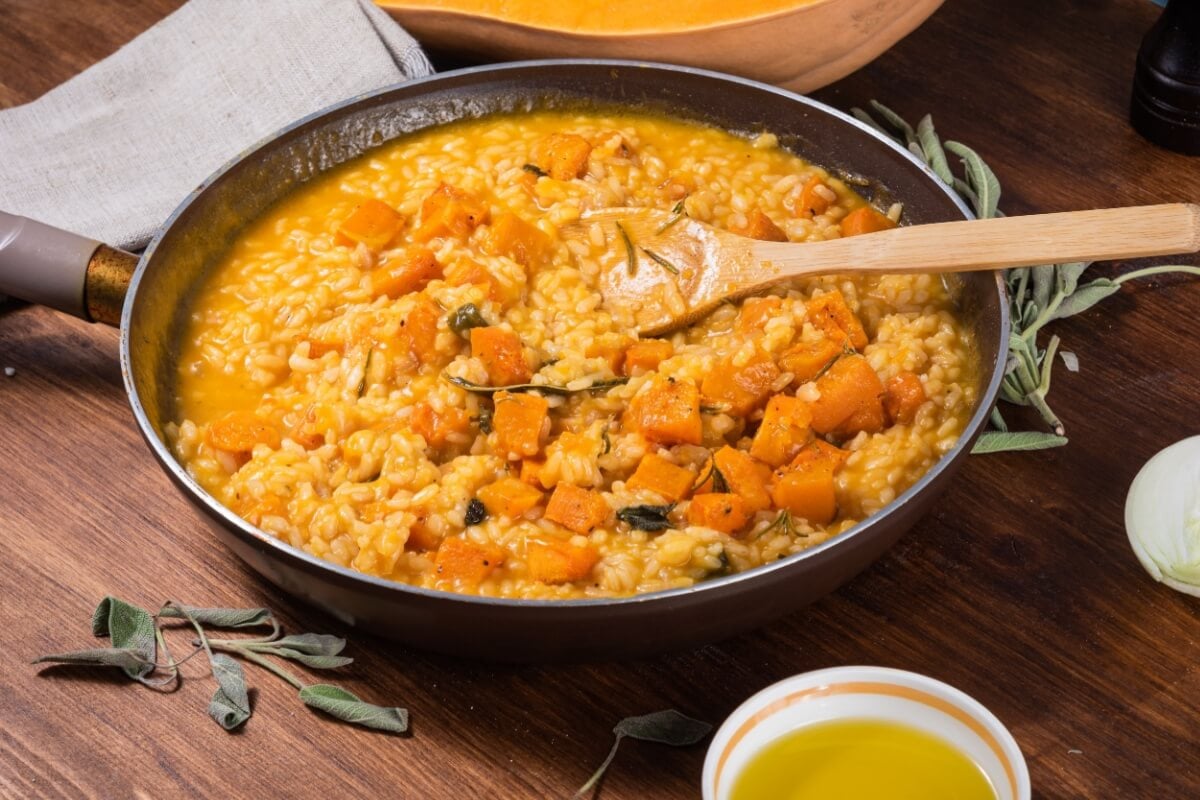 Risoto de abóbora (Imagem: Ostranitsa Stanislav | Shutterstock)