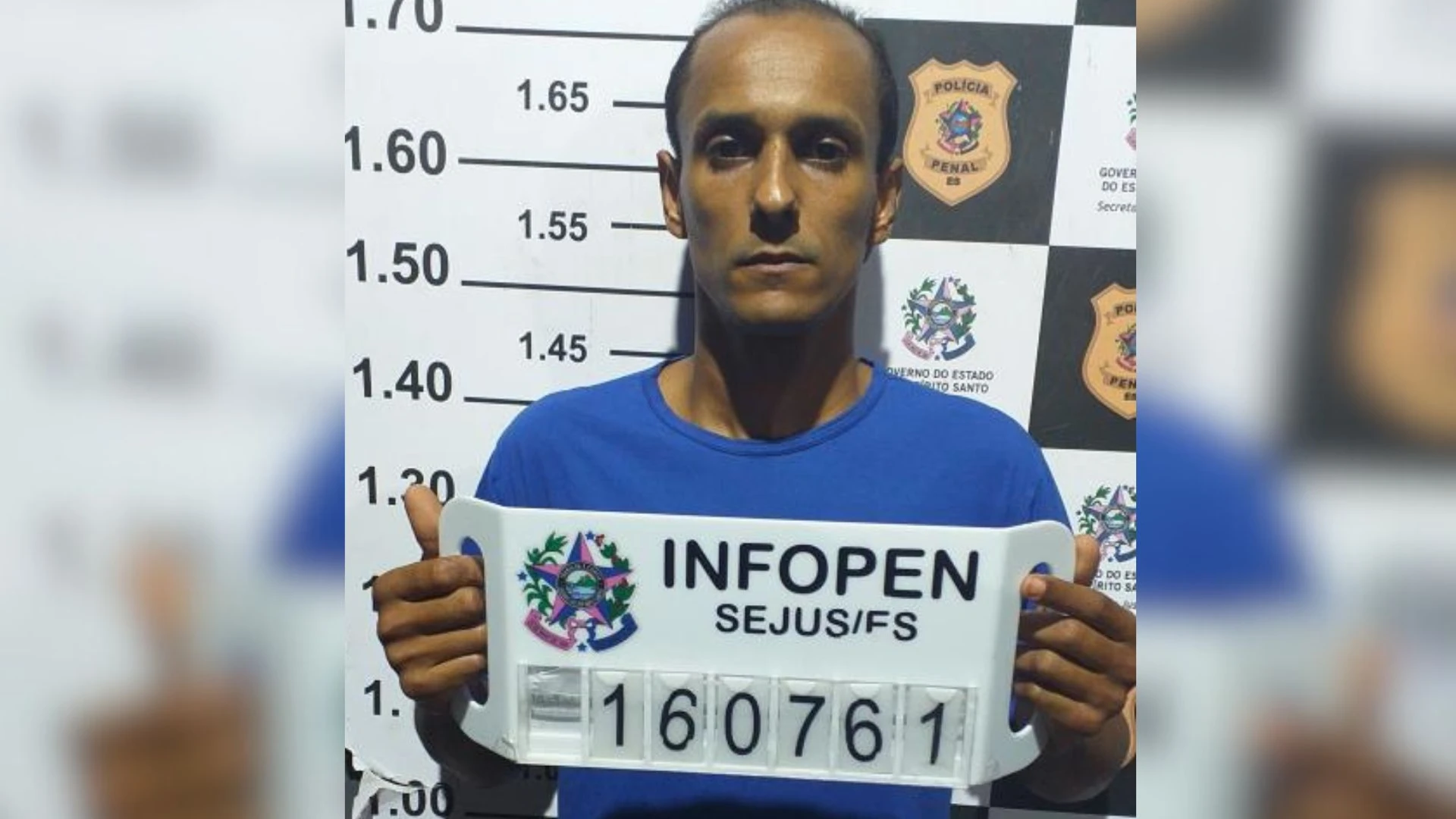 Prisão ocorreu nesta segunda-feira (23). Após os procedimentos de praxe,  Eferson Ferreira Alves foi encaminhado ao Centro de Triagem de Viana (CTV)