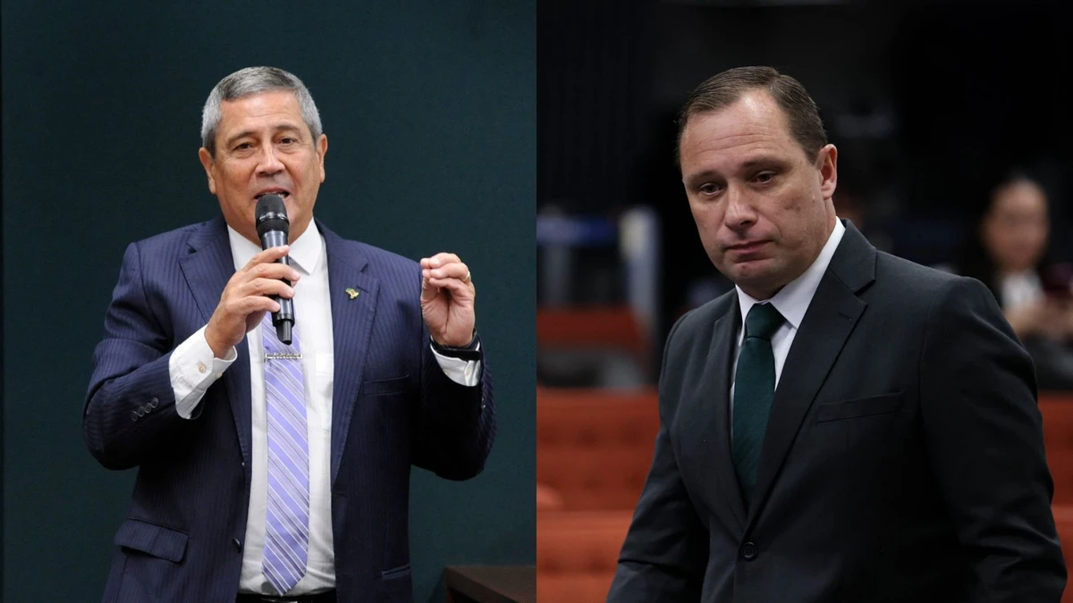 General Braga Netto e Mauro Cid, ex-ajudante de ordens da Presidência