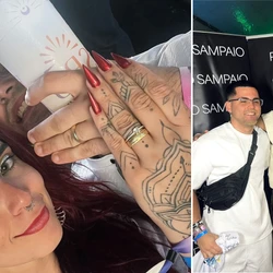 Casal viajou para Porto Seguro para assistir ao show do cantor. Os dois chegaram namorados e saíram de lá noivos, em um pedido pra lá de surpreendente