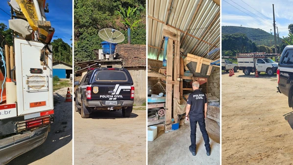 Polícia Civil afirmou que o local também apresentava débitos em aberto com a EDP que ultrapassam R$ 16 mil
