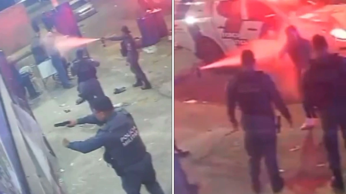 Dono de estabelecimento acusa PM de abuso de autoridade após ação com spray de pimenta, pontapés e mata-leão 