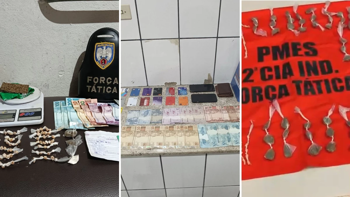 Drogas são apreendidas em ações policiais no Noroeste e Sul Serrano do Espírito Santo