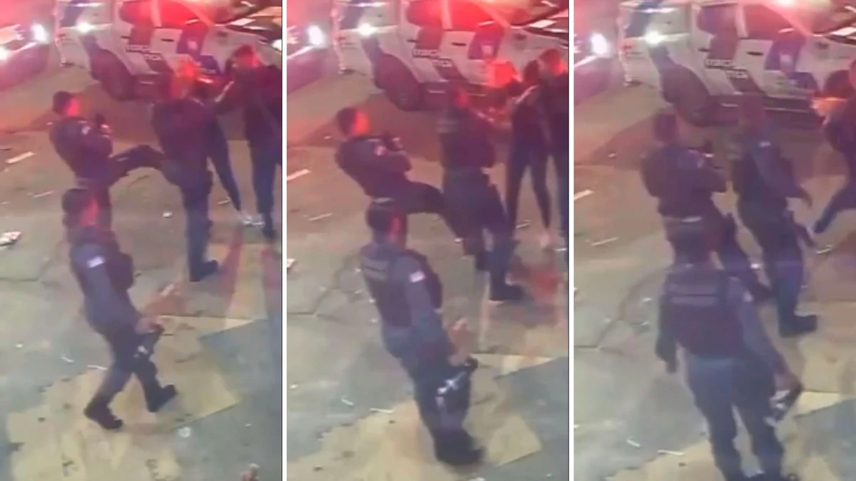 Esposa é derrubada por PMs após abordagem na Serra