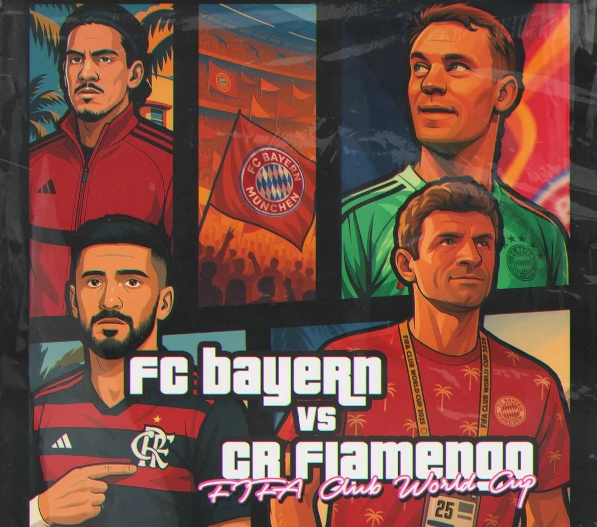 Flamengo e Bayern de Munique se enfrentam neste domingo (29) pela Copa do Mundo de Clubes