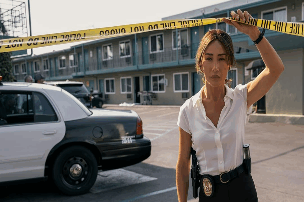 Em “Ballard”, Renée corre contra o tempo para resolver casos arquivados e conseguir prender um assassino em série (Imagem: Reprodução digital | Prime Video)