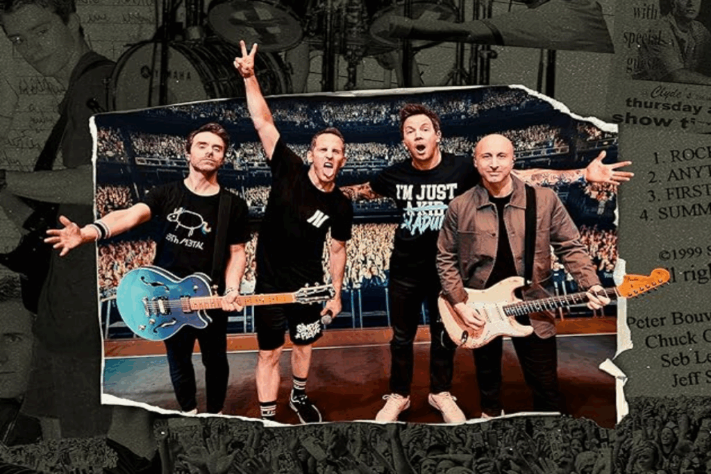 O documentário “Simple Plan: os garotos na multidão” celebra os 25 anos de sucesso da banda (Imagem: Reprodução digital | Prime Video) 