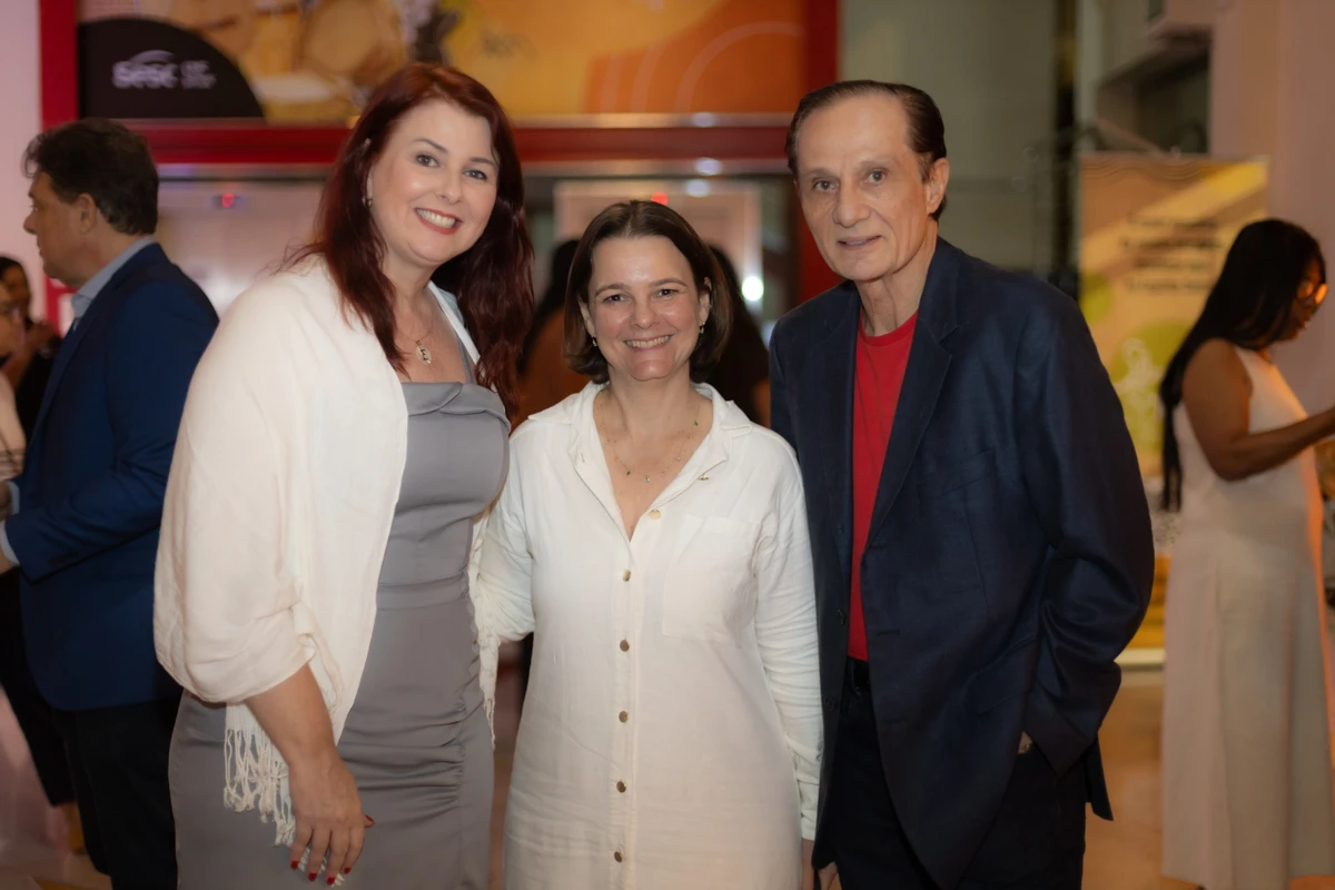 Engre Beilke, Gerente de Saúde do Sesc-ES; Cintya Schulz, Gerente de Assistência Social do Sesc-ES; Geraldo Schuller, Gerente de Relações Institucionais do Sesc-ES