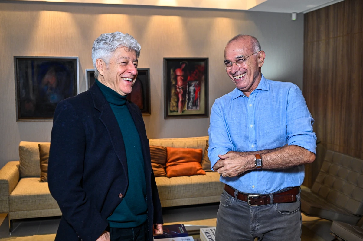 Caco Barcellos e Abdo Chequer