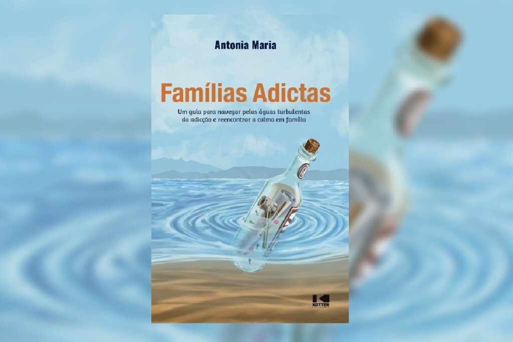 No livro &#8220;Famílias adictas&#8221;, Antonia Maria oferece suporte e orientação para lares impactados pela dependência (Imagem: Reprodução digital | Kotter Editorial)