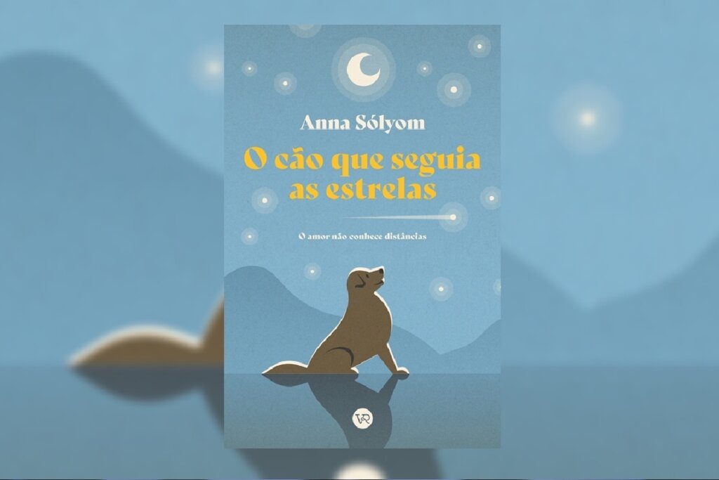 No livro &#8220;O cão que seguia as estrelas&#8221;, Anna Sólyom narra uma história delicada sobre amor e superação a distância (Imagem: Reprodução digital | VR Editora)