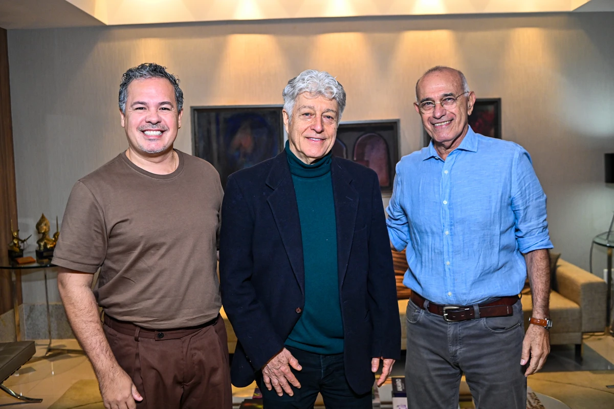 Eduardo Fachetti, Caco Barcellos e Abdo Chequer