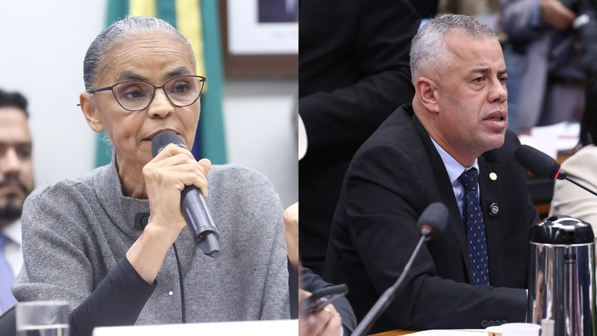 Ministra do Meio Ambiente, Marina Silva, deputado federal Evair de Melo (PP-ES)