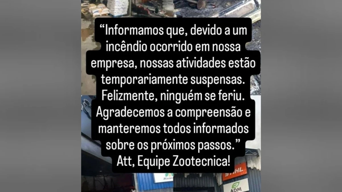 Empresa informou que ninguém se feriu 