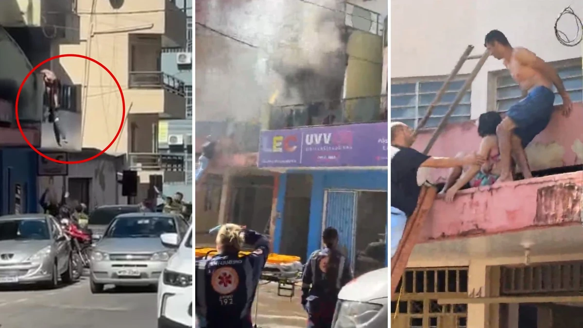 Populares e oficiais ajudaram a resgatar família de incêndio em Iúna