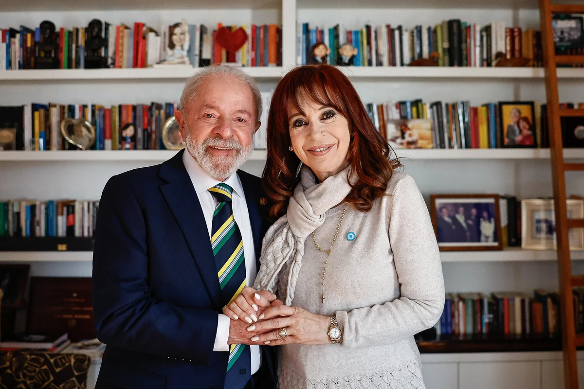 Presidente da República, Luiz Inácio Lula da Silva, durante encontro com Cristina Kirchner, ex-presidente da Argentina