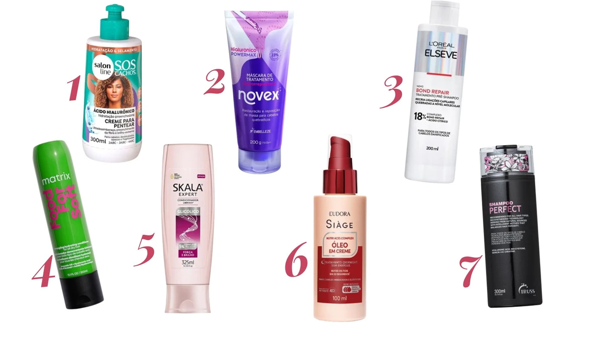 Produto para o cabelo com ácido