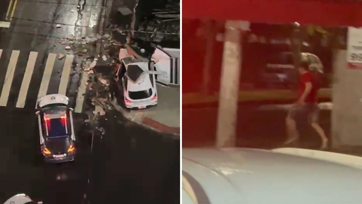 Suspeito tentou correr, mas foi alcançado pelos policiais