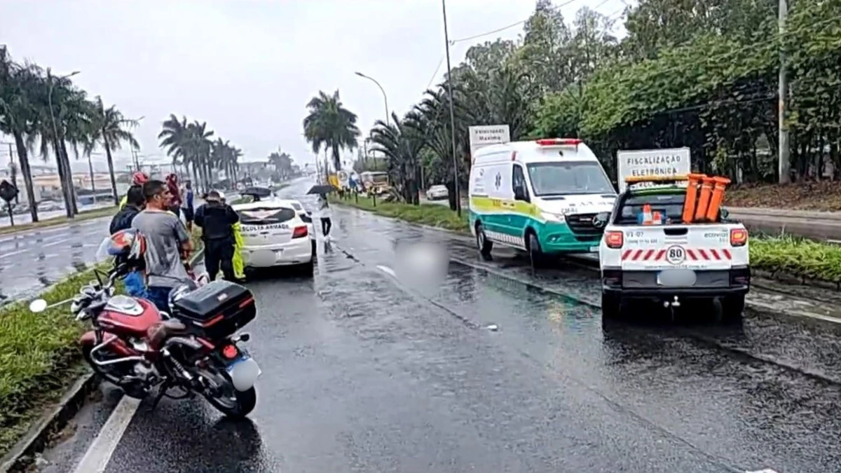 Vítima estava com o pai a caminho da escola