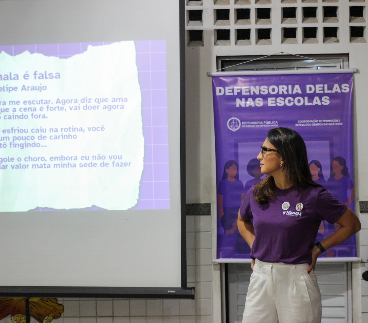O projeto Defensoria Delas nas Escolas foi idealizado em 2024 e começou a atuar em 2025 por Divulgação: Defensoria Pública do Espírito Santo