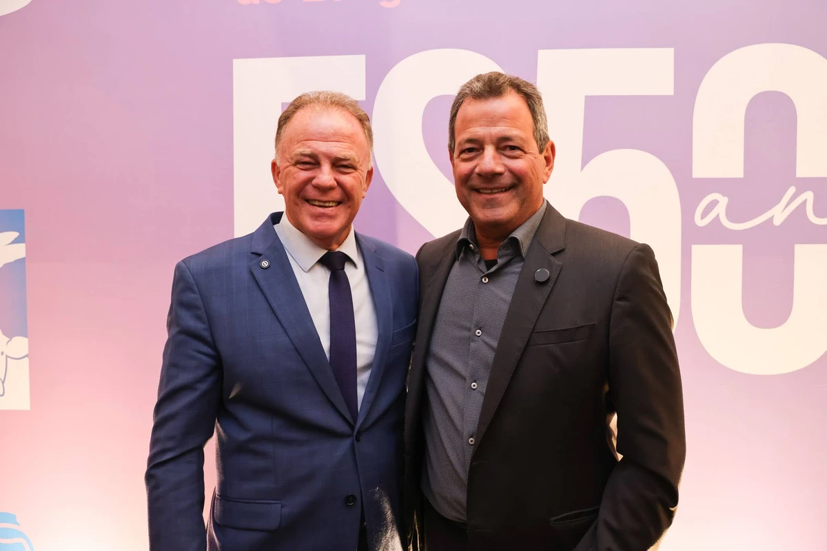 Renato Casagrande e Renan Chieppe