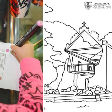 Imagem - Serra lança livro de colorir com pontos turísticos e faz sucesso com a criançada