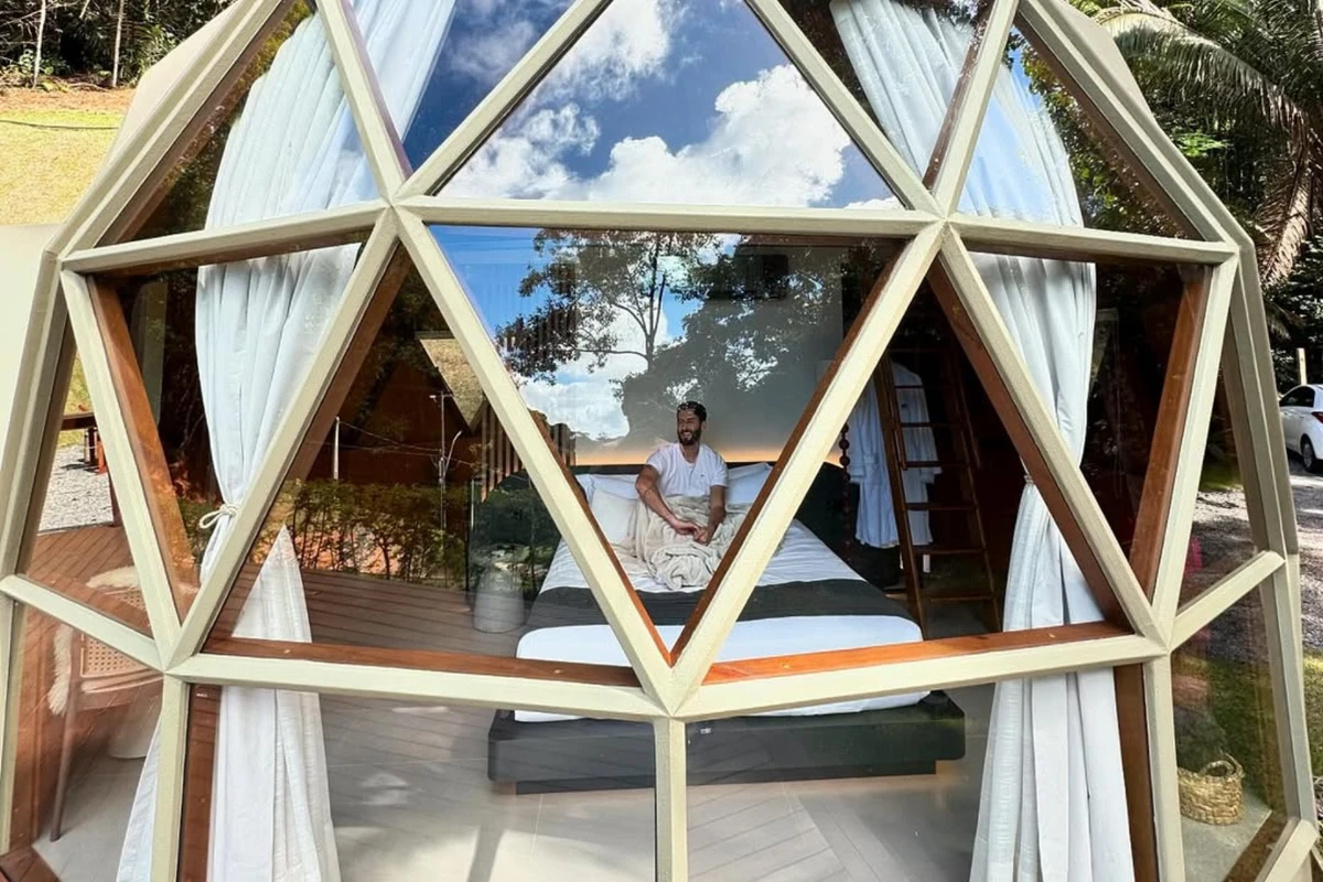 As cabanas geodésicas da Mauka, em Domingos Martins