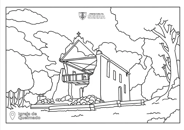 Igreja de Queimados também ganhou ilustração no 