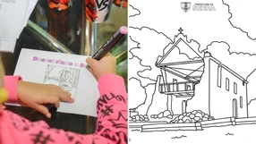 Serra lança livro de colorir com pontos turísticos e faz sucesso com a criançada
