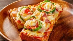 Pão pizza preparado na air fryer