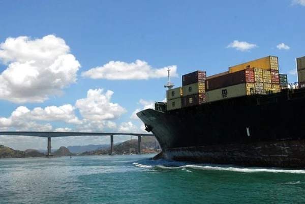 Navio, exportação, porto, comércio exterior