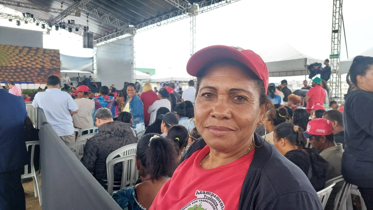 Ana Lúcia de Araújo, participante do acampamento João Gomes, de Linhares-ES.